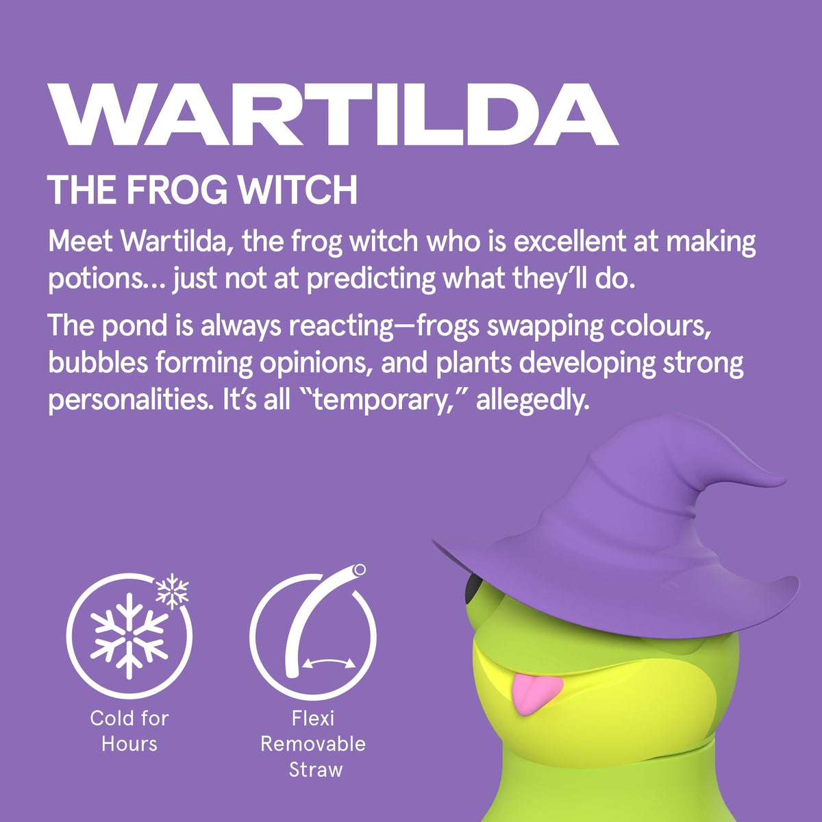 Frog Witch Spookie Bottle