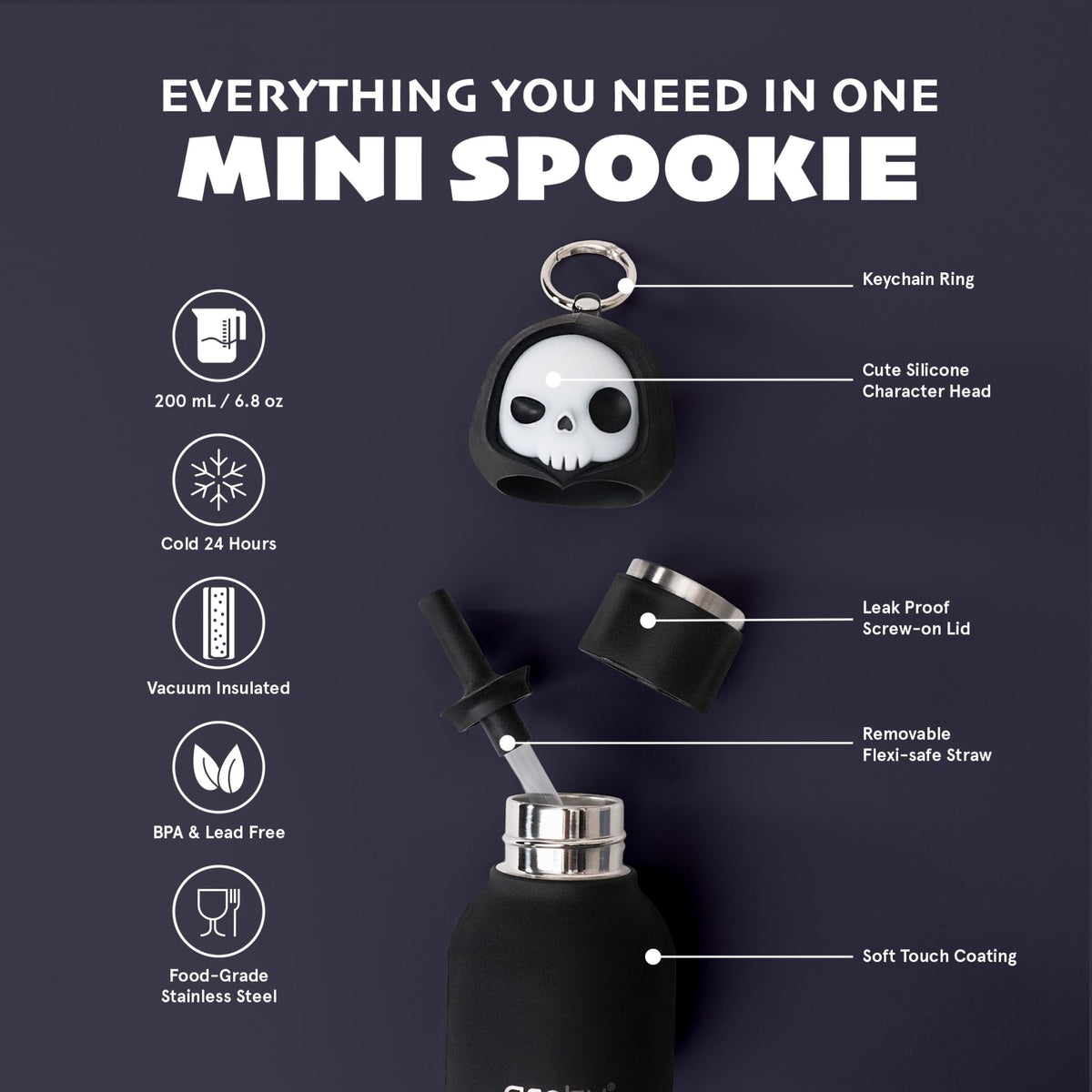 Mini Skeleton Spookie Bottle